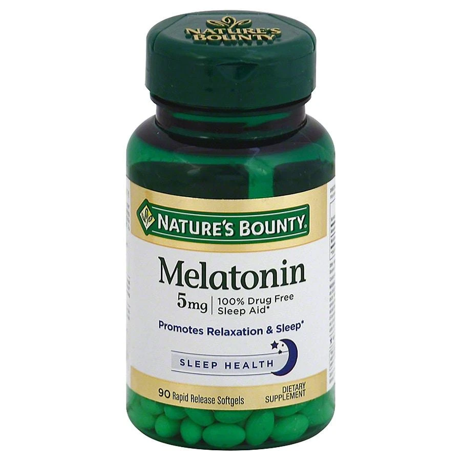 Nature's Bounty Super Strength Melatonin 5 mg Dietary Supplement Softgels from Walgreens