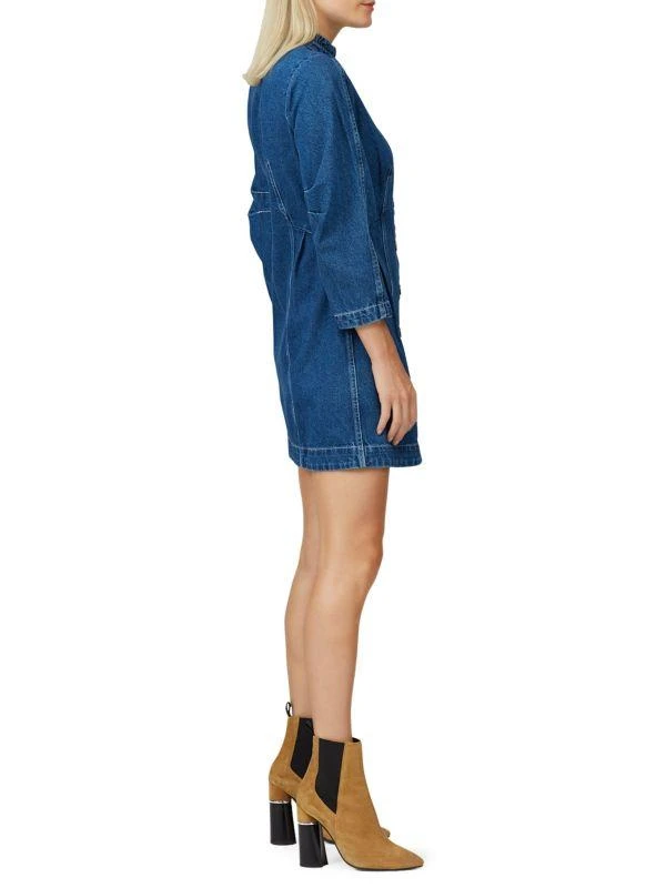 Equipment Marble Denim Mini Shirt Dress 3