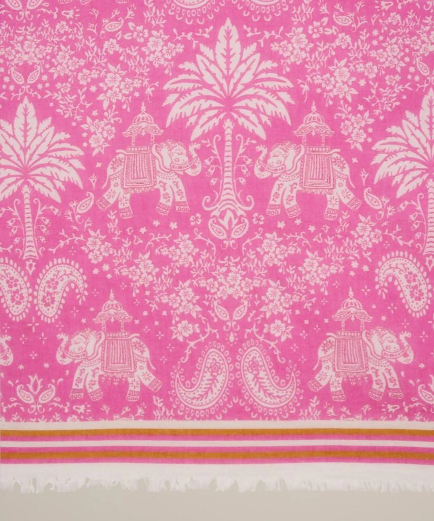 Hartford Cotton Voile Elephants Scarf 2