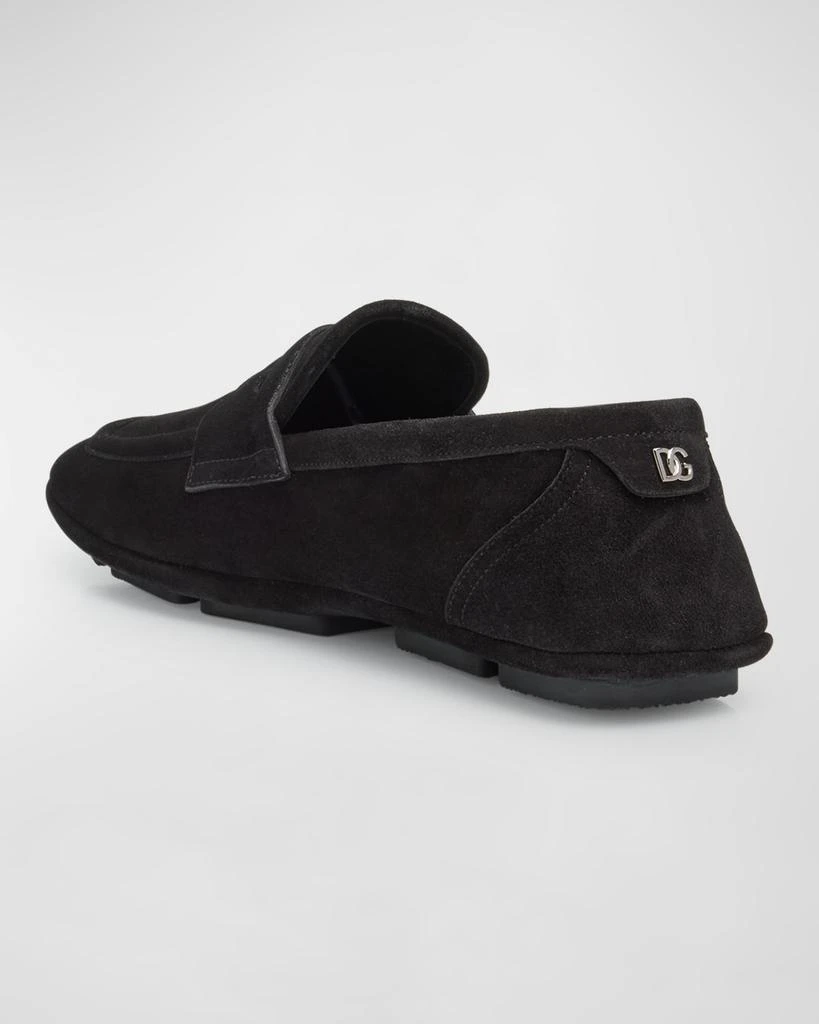 Dolce & Gabbana Men's Formale Suede Penny Loafers 4