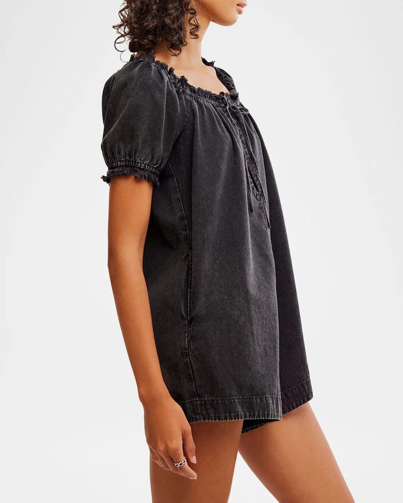 Free People We The Free Daisy Denim Babydoll Romper 4