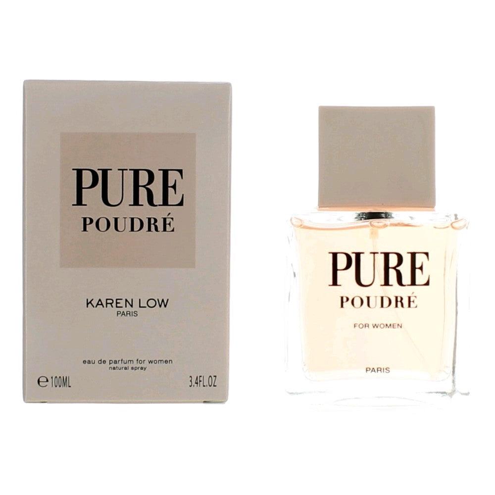 KAREN LOW Pure Poudre by , 3.4 oz Eau De Parfum Spray for Women