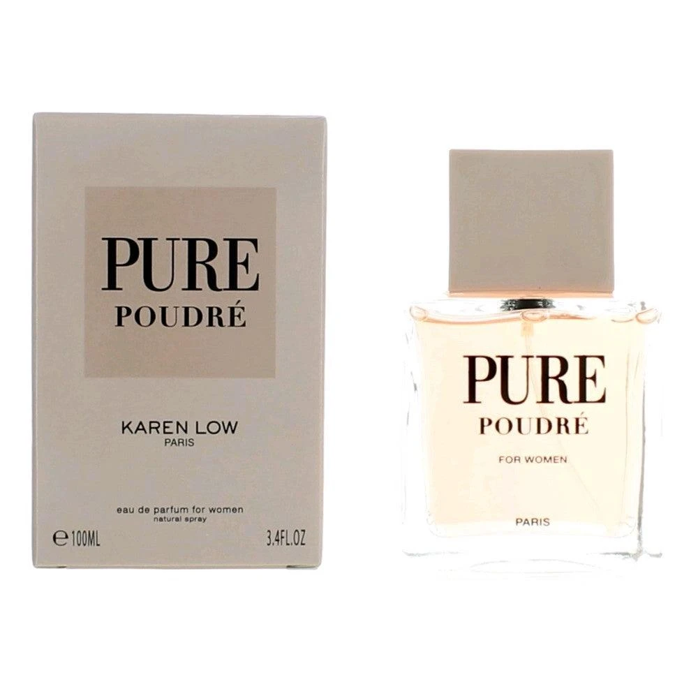 KAREN LOW Pure Poudre by , 3.4 oz Eau De Parfum Spray for Women 1