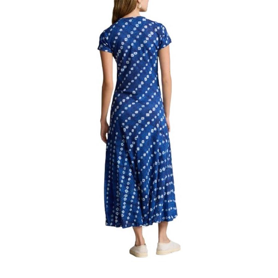 Ralph Lauren Graphic-Print Linen Maxi Dress