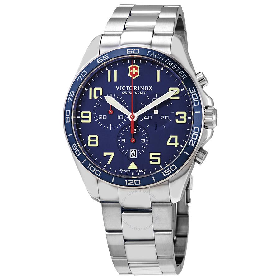 Victorinox Fieldforce Chronograph Quartz Blue Dial Men's Watch 241857