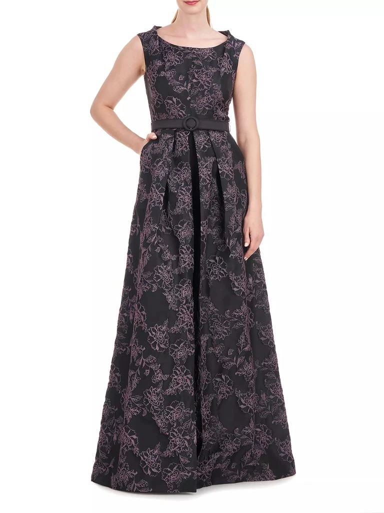 Kay Unger Everlee Floral Walk-Thru Jumpsuit 8