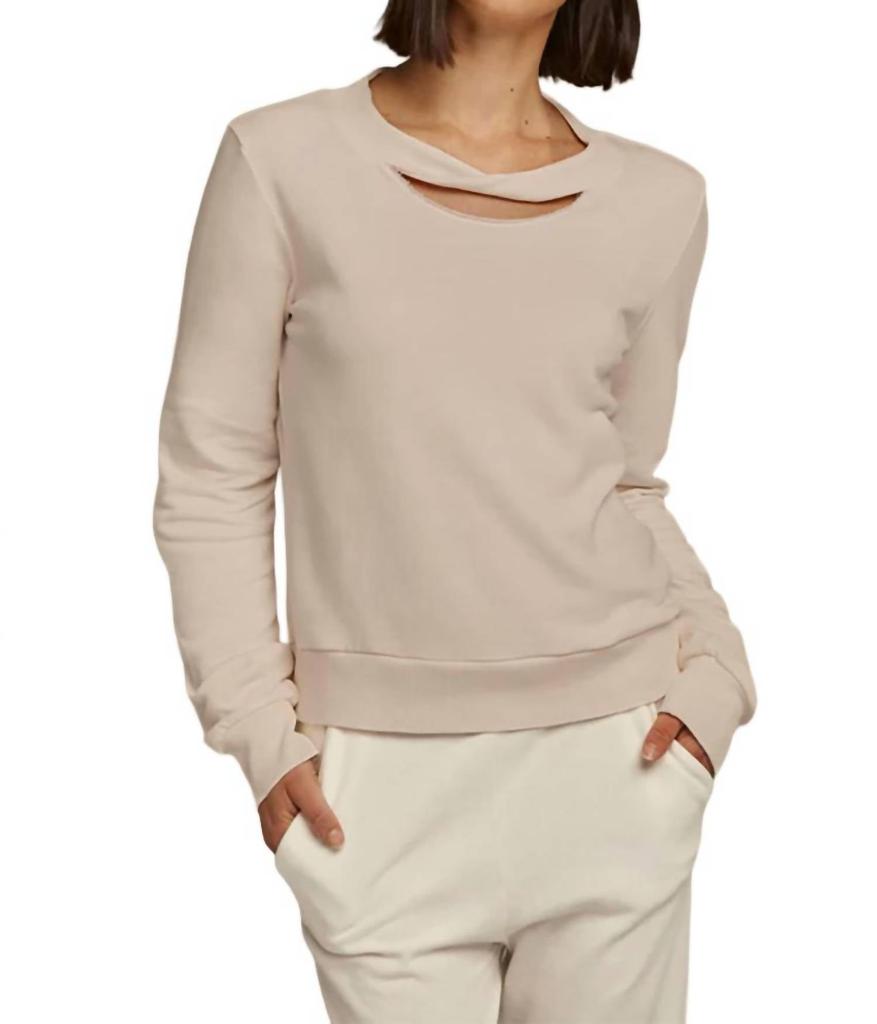 Lanston Lanston - TWIST NECK PULLOVER