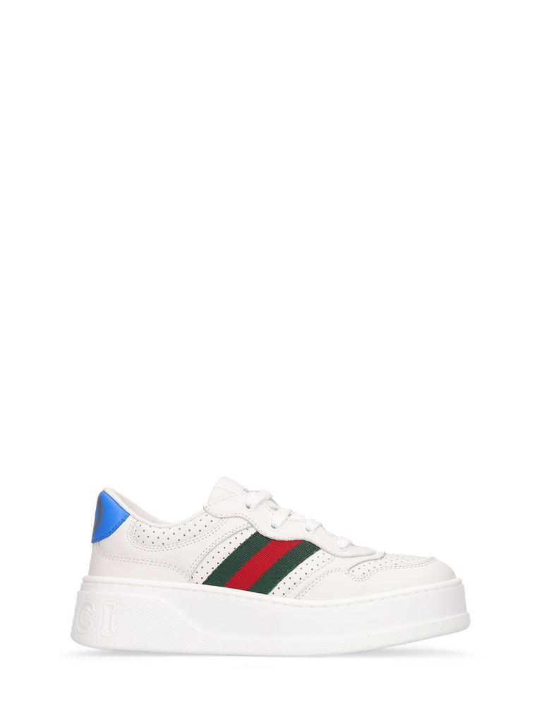 GUCCI Chunky B Leather Sneakers