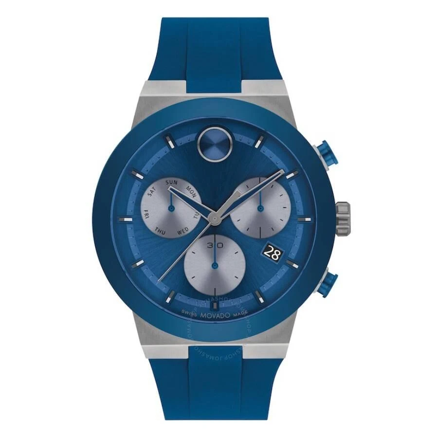 Movado BOLD Fusion Chronograph Quartz Blue Dial Men's Watch 3601197 1