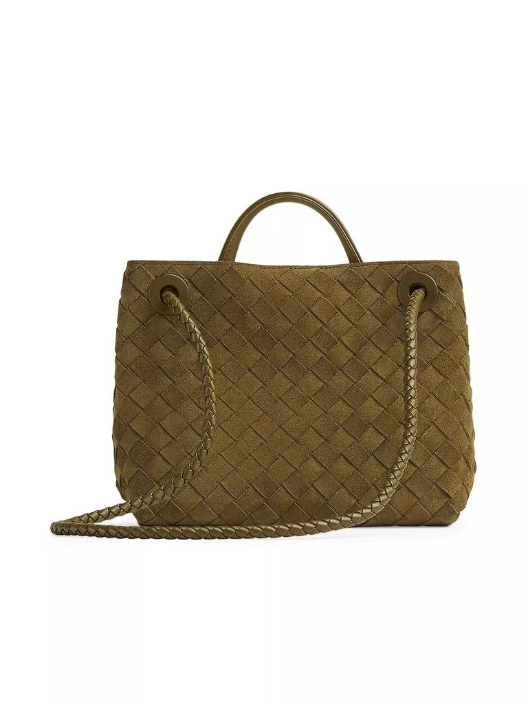 Bottega Veneta Small Andiamo Intrecciato Suede Shoulder Bag 4
