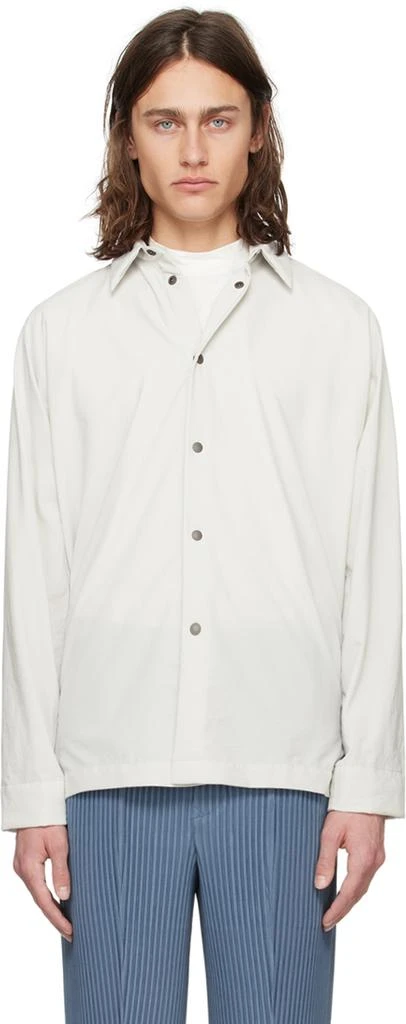 Homme Plissé Issey Miyake Off-White Verso Shirt 1