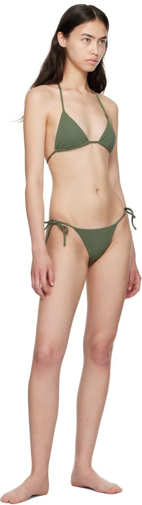 Matteau Khaki String Triangle Bikini Top 4