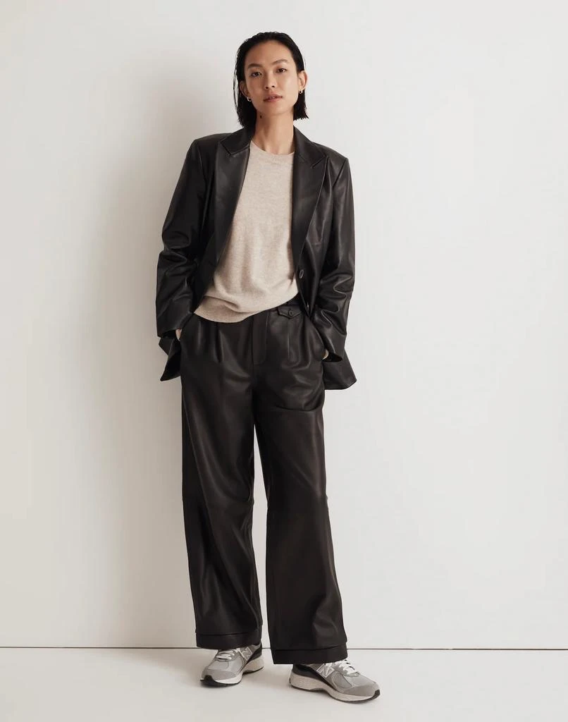 Madewell The Bedford Oversized Blazer in Leather 1