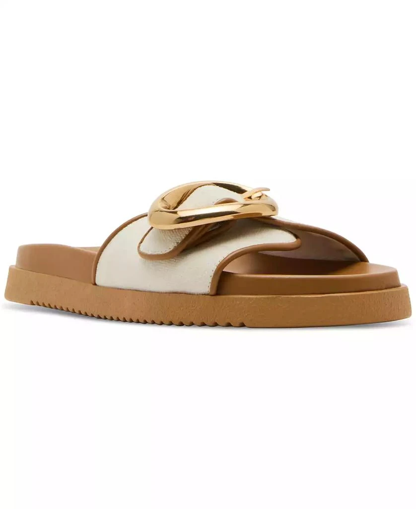 Steve Madden Women's Mandie Buckle Slide Footbed Sandals 1