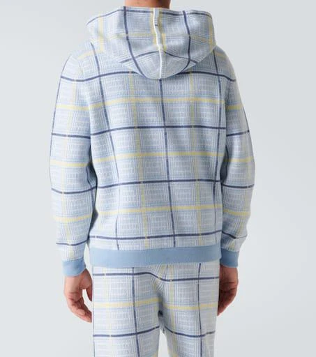 God's True Cashmere Rain tartan cashmere hoodie 4
