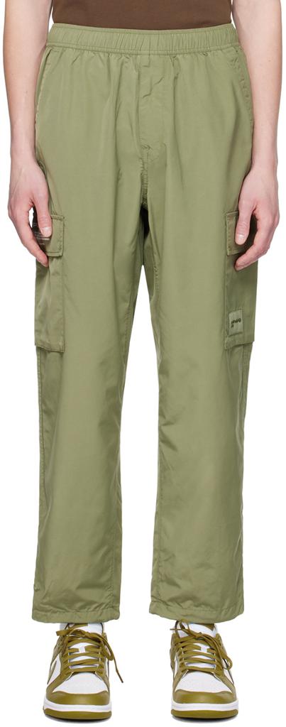 AAPE by A Bathing Ape Khaki Drawstring Cargo Pants