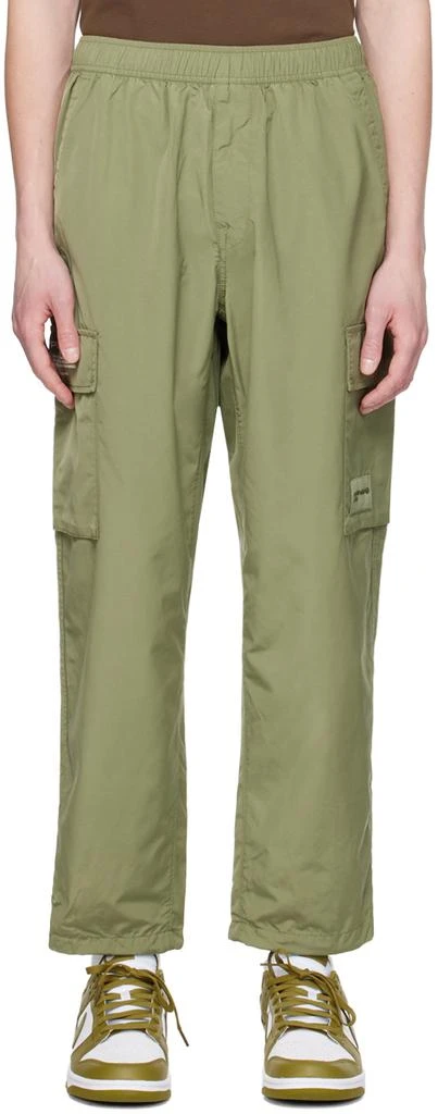 AAPE by A Bathing Ape Khaki Drawstring Cargo Pants 1