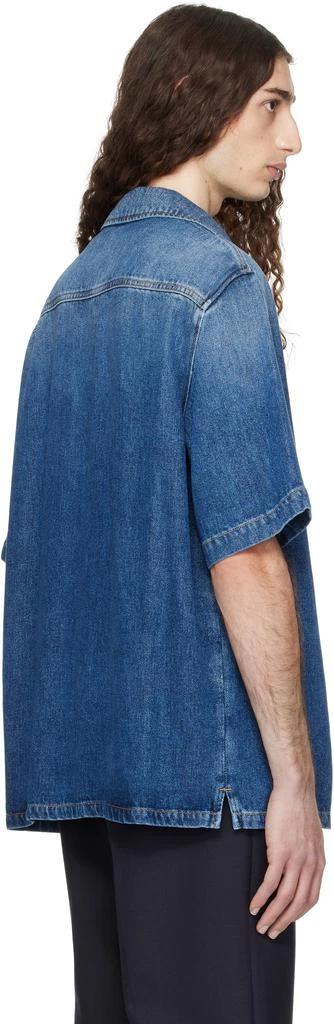 Versace Blue Medusa Biggie Denim Shirt 3