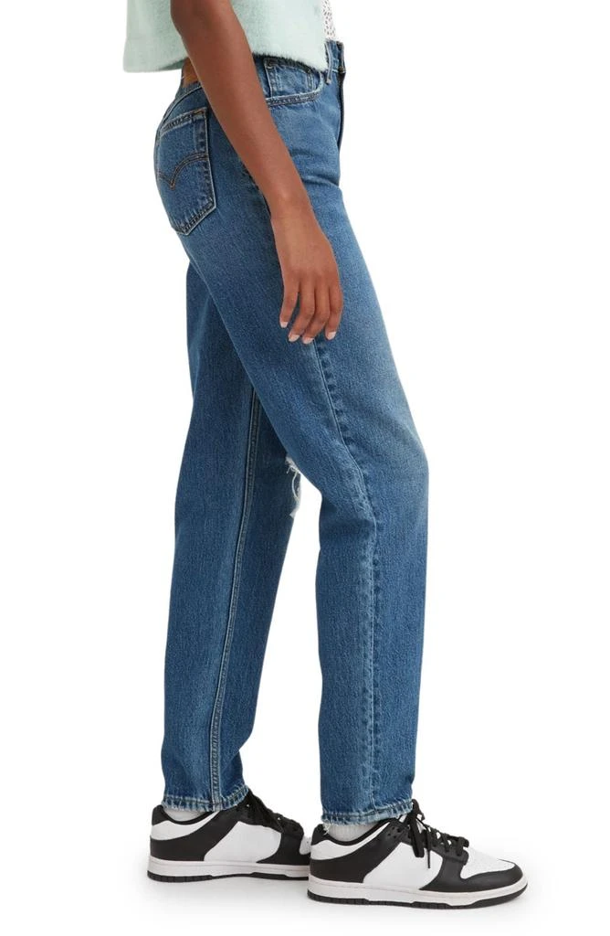 Levi's '80s Ripped High Waist Mom Jeans 3