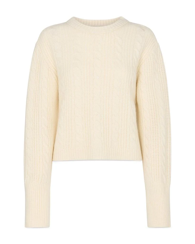 Whistles Cable Detail Crewneck Knit Sweater 5