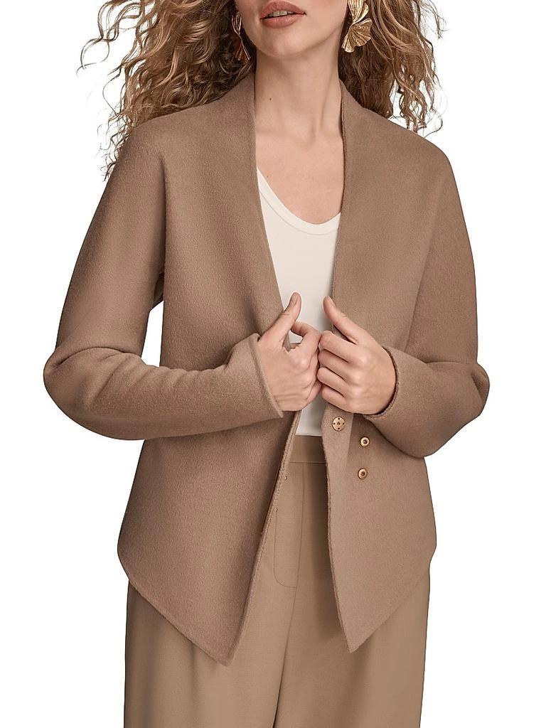 Donna Karan Wool-Blend Single-Breasted Blazer 7