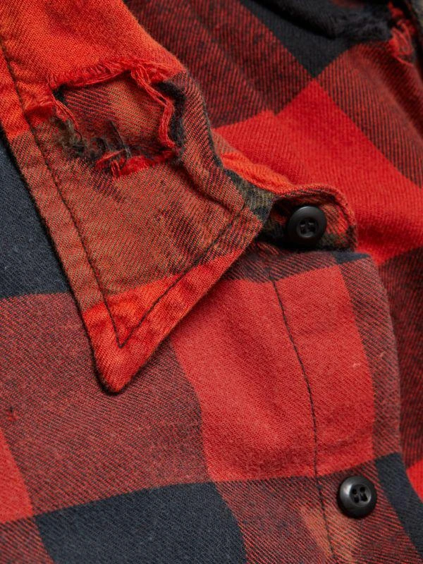NSF Axel Distressed Plaid Shirt 5