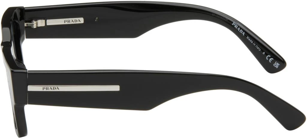 Prada Black Iconic Metal Plaque Sunglasses 3