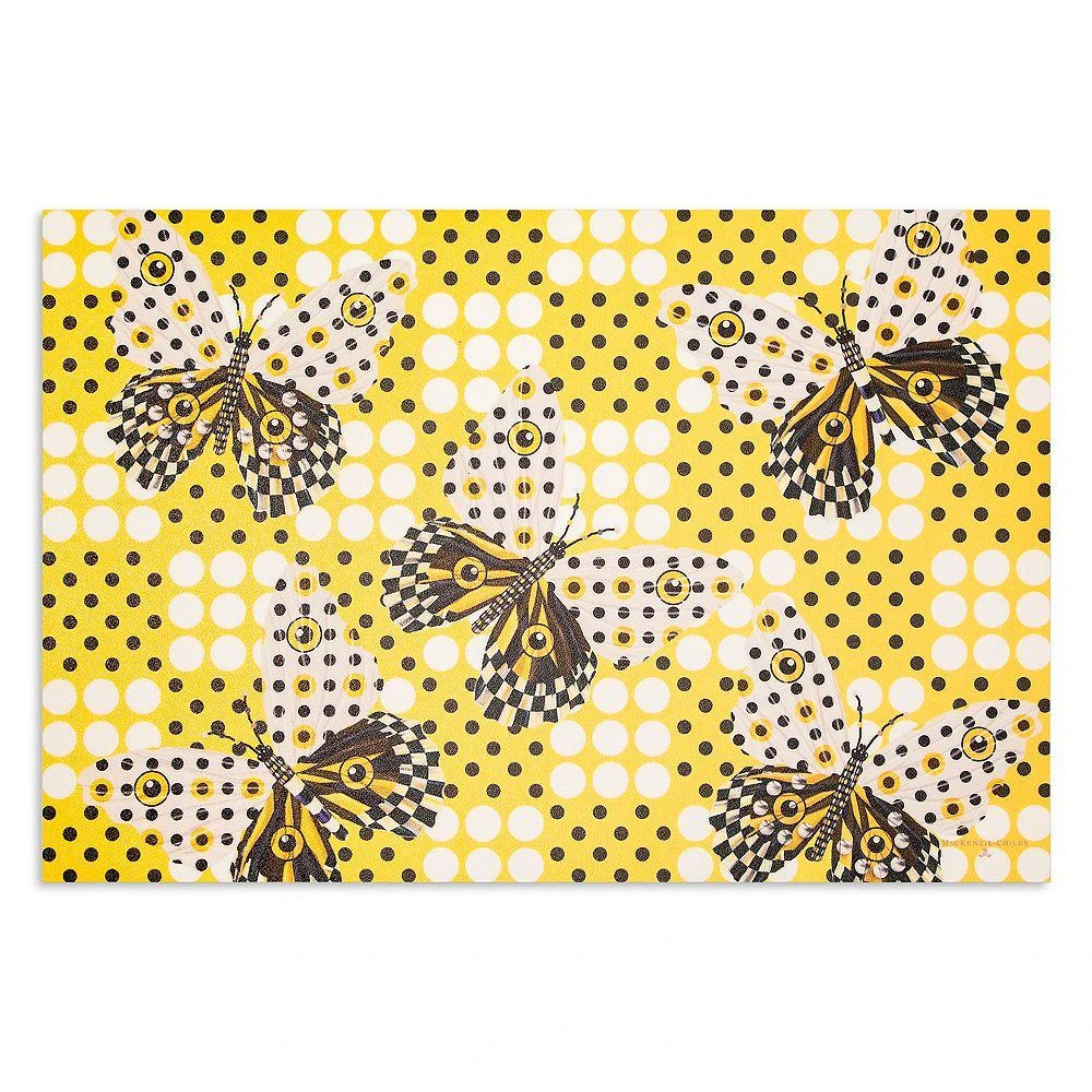 MacKenzie-Childs Spot On Butterfly Floor Mat, 2
 x 3
 1