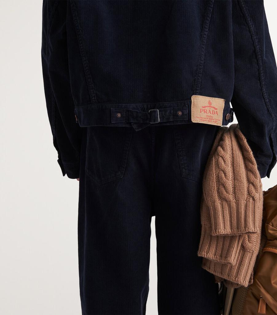 Prada Corduroy Trucker Jacket - Jackets - BeyondStyle