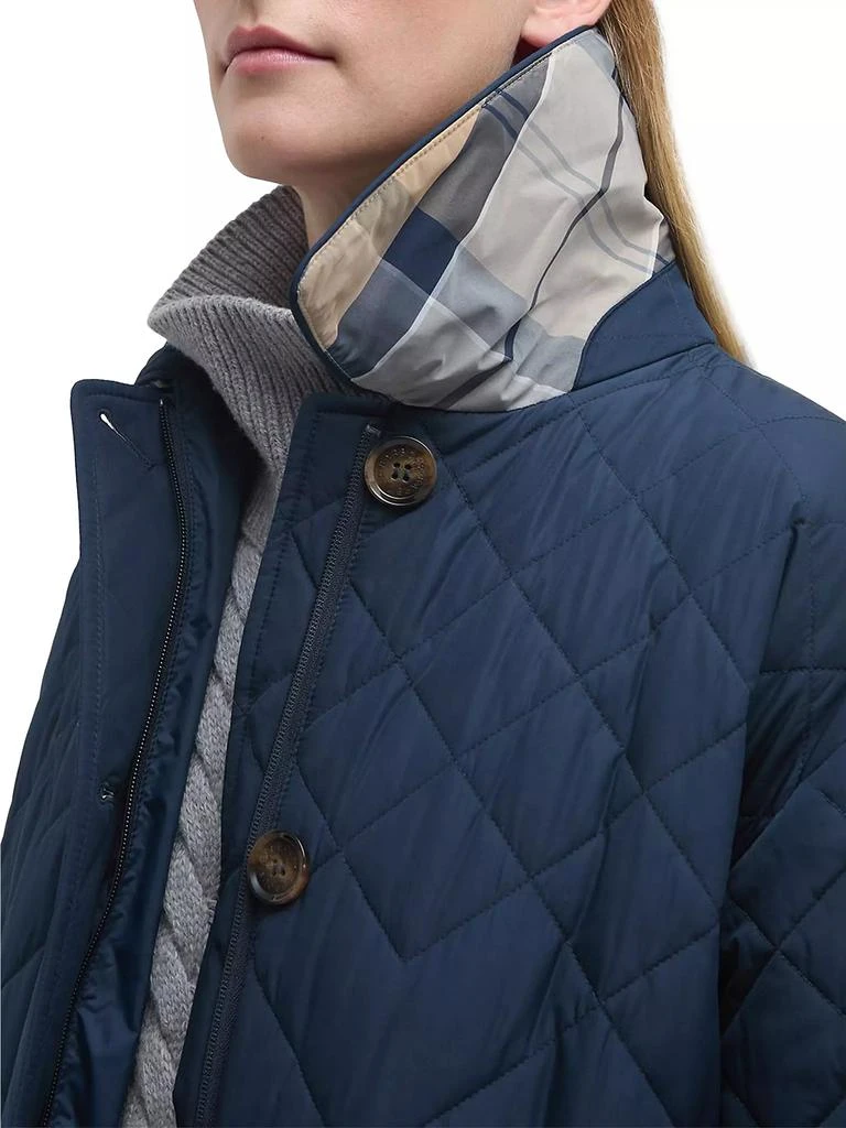 Barbour Cassandra Quilted Long Coat 5