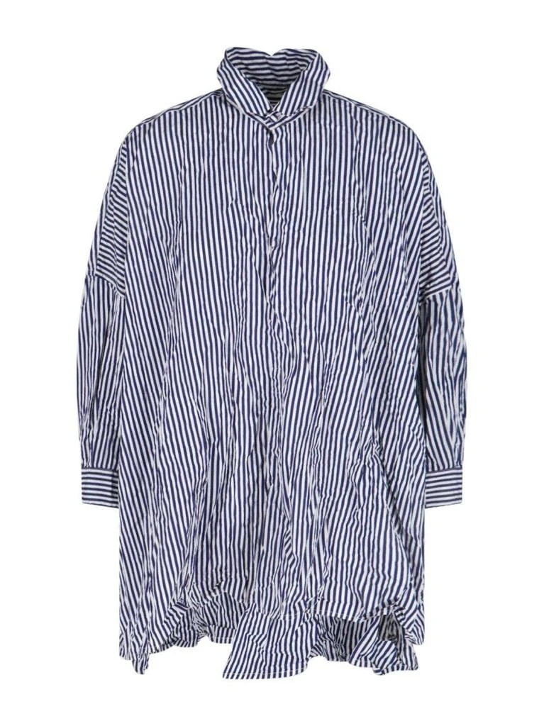 Daniela Gregis Classic Collar Striped Shirt Dress 1