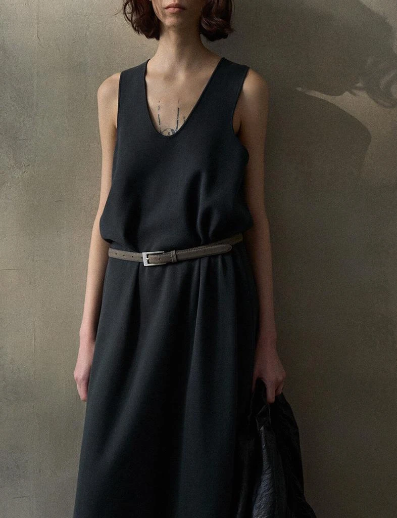 Pixie Market Black Knit Cocoon Midi Dress 3