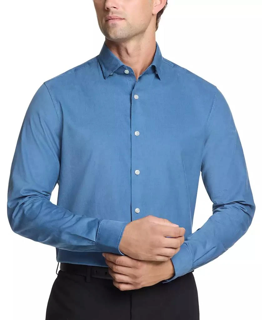 Michael Kors Men Slim Fit Corduroy Dress Shirt 3