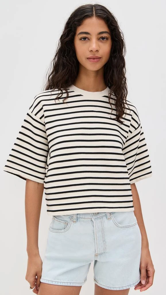 ANINE BING Myers Cropped Tee 6