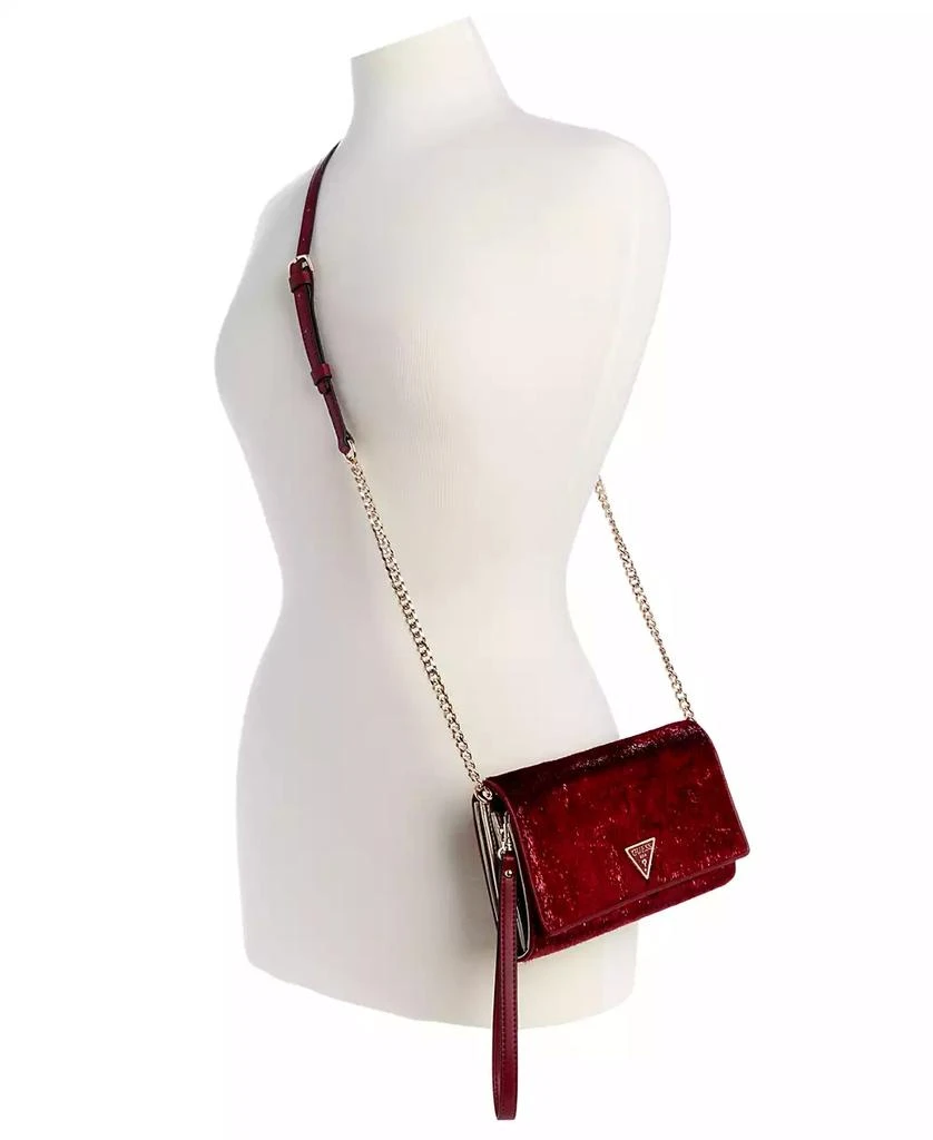 GUESS Glimmer Velvet Flap Clutch, Created For Macy's 2