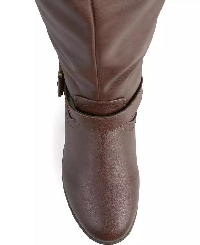 Journee Collection Women's Spokane Extra Wide Calf Knee High Riding Boots 2
