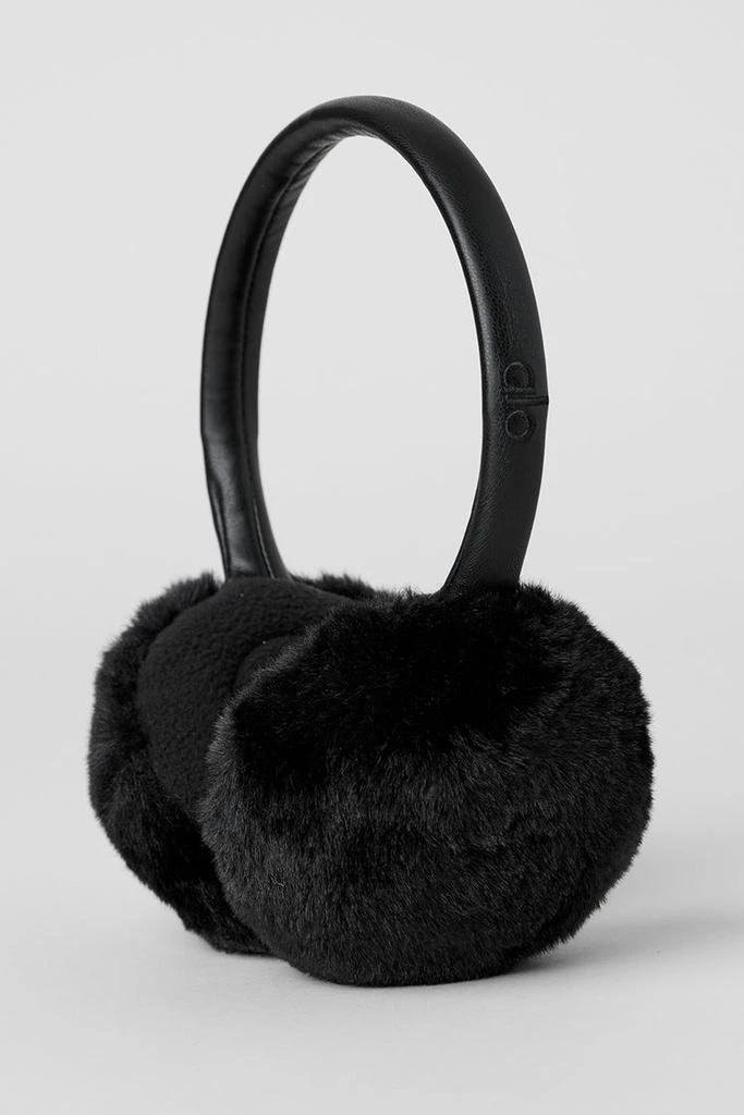 Alo Faux Fur Ear Muff - Black 3