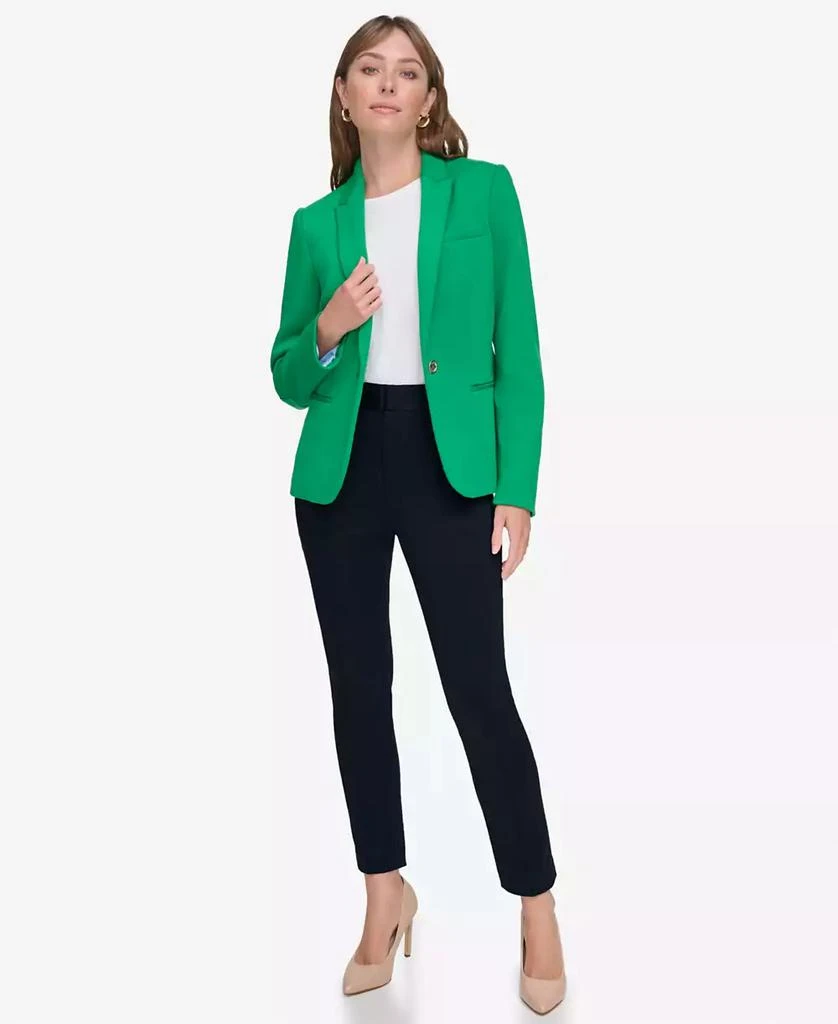 Tommy Hilfiger Women's Scuba Peak-Lapel Long-Sleeve Blazer 4
