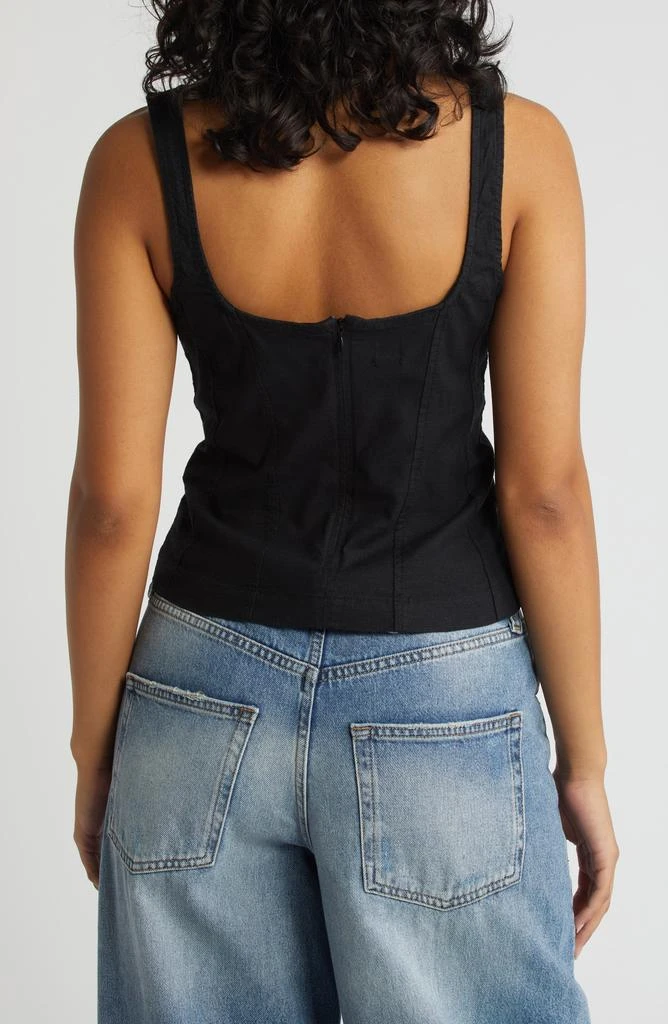BDG Urban Outfitters Prairie Linen Blend Tank 2