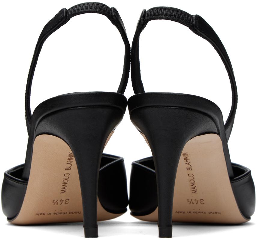 Manolo Blahnik Black Homerasli Heels