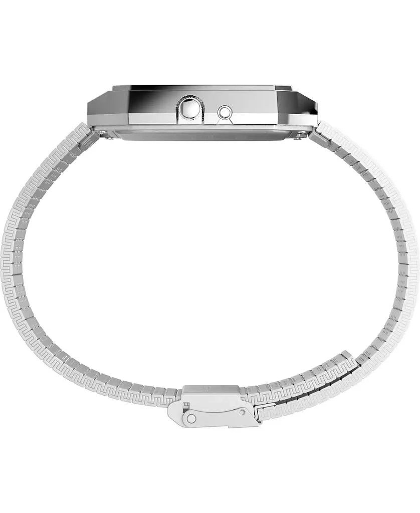 Timex Men's Quartz Analog Digital Silver-Tone Stainless Steel Watch, 33mm 2