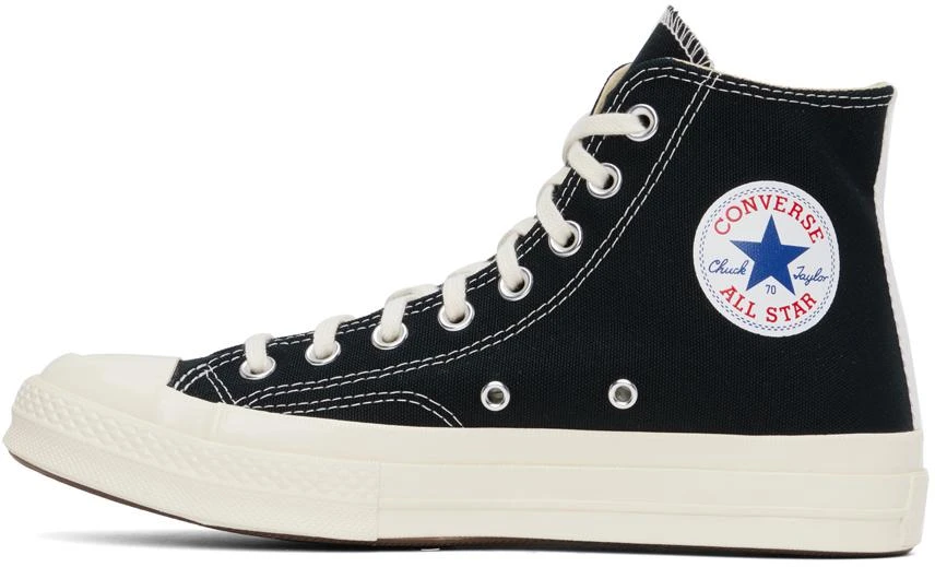 COMME des GARÇONS PLAY Black Converse Edition Chuck 70 High Top Sneakers 3