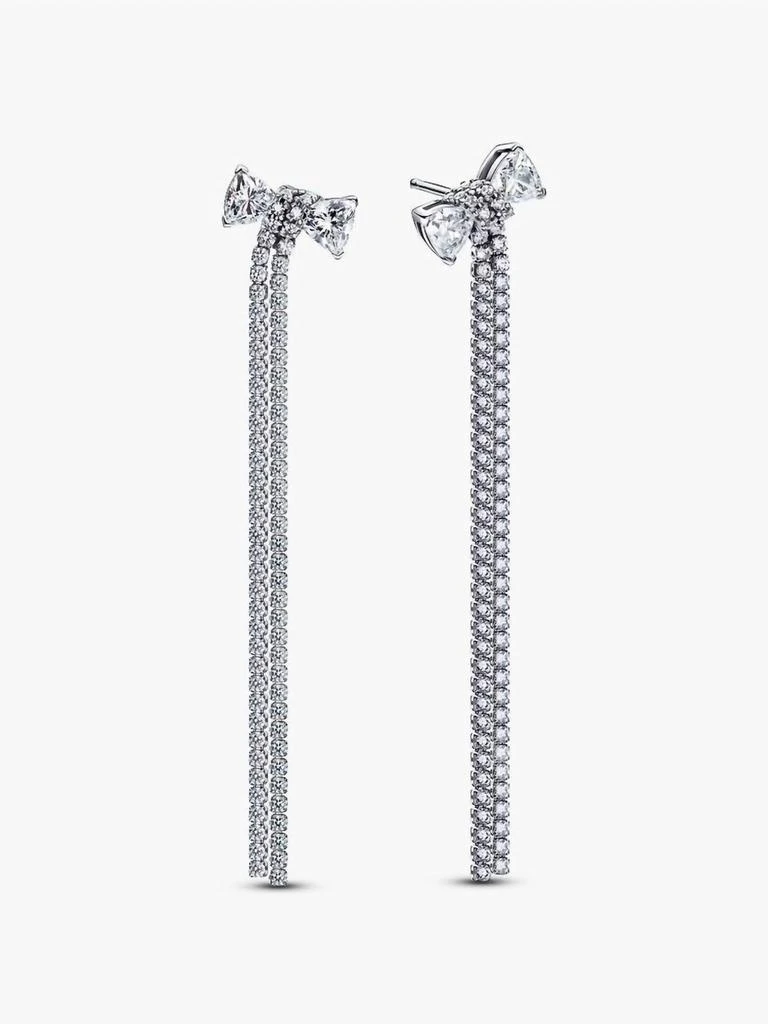 PANDORA Pandora - Pavé Bow Drop Earrings