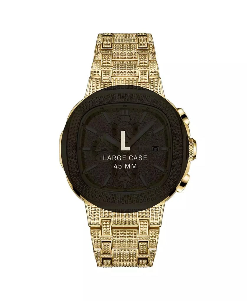 Jbw Men's Diamond (1/5 ct. t.w.) Watch in 18k Gold-plated Stainless-steel Watch 48mm 5