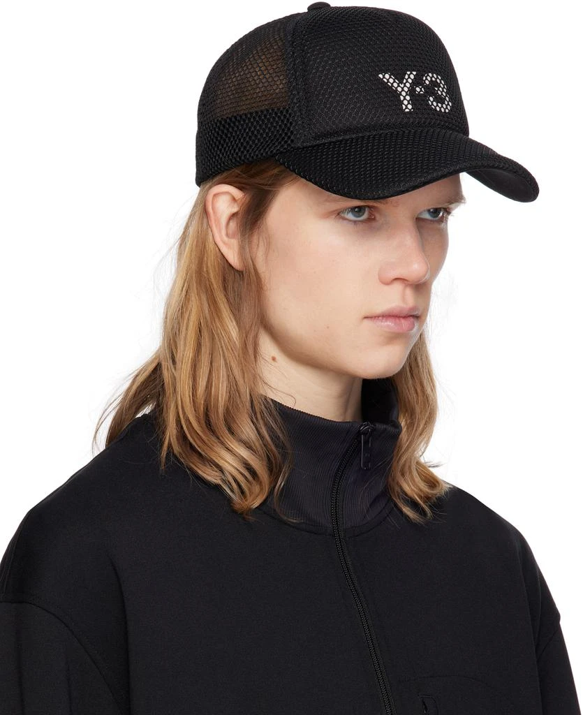 Y-3 Black Trucker Cap 2