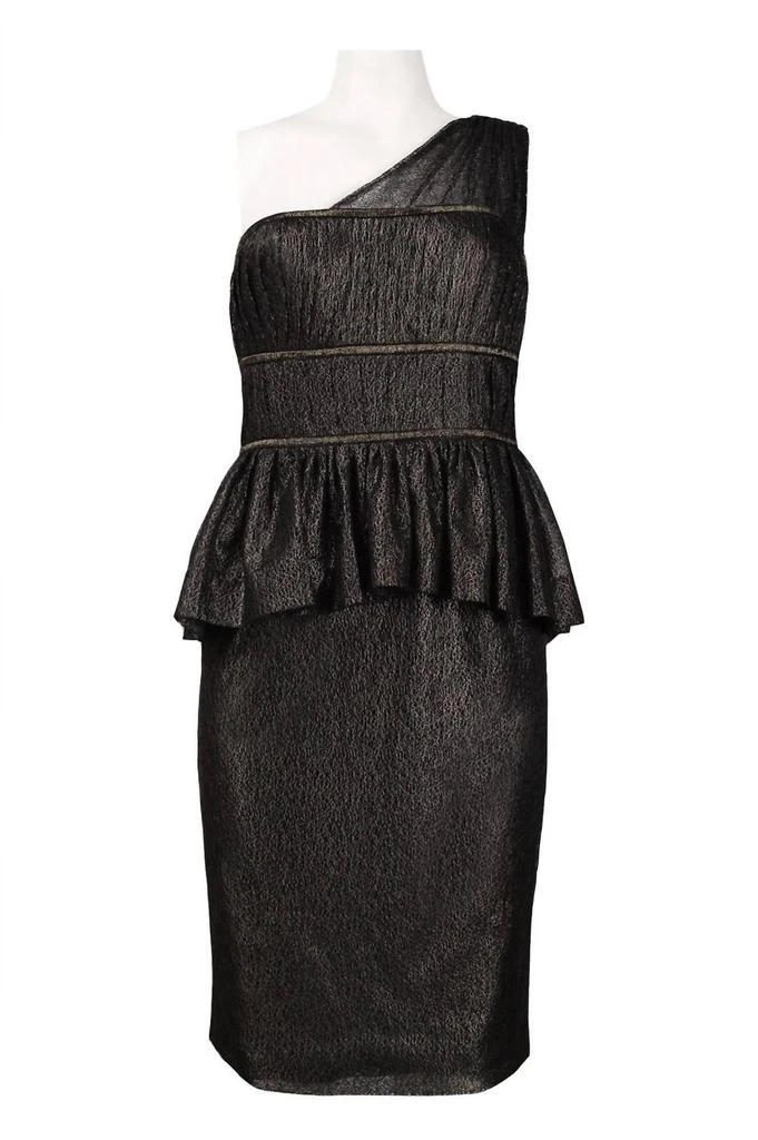 Monique Lhuillier Monique Lhuillier - Women's One Shoulder Lace Peplum Dress 1