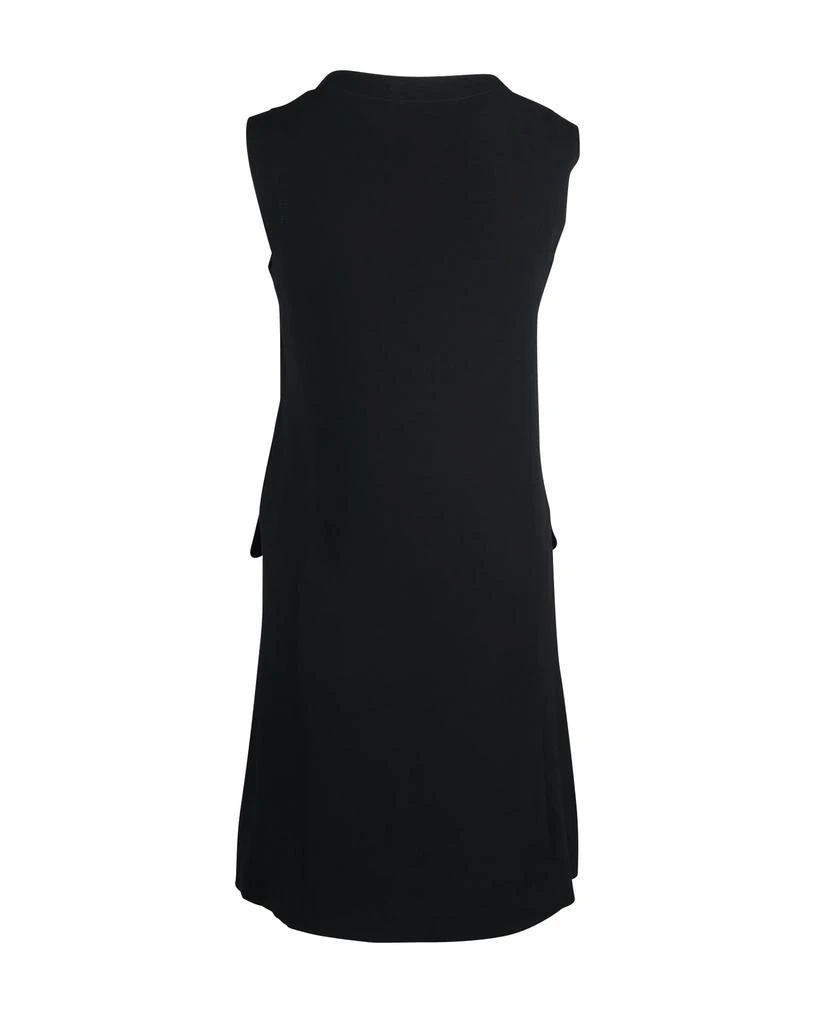 Claudie Pierlot Button Shoulder Mini Dress in Black Triacetate 3