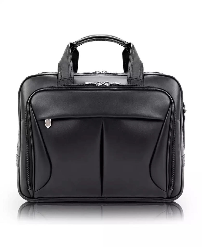 McKlein Pearson Expandable Double Compartment Laptop Briefcase 10