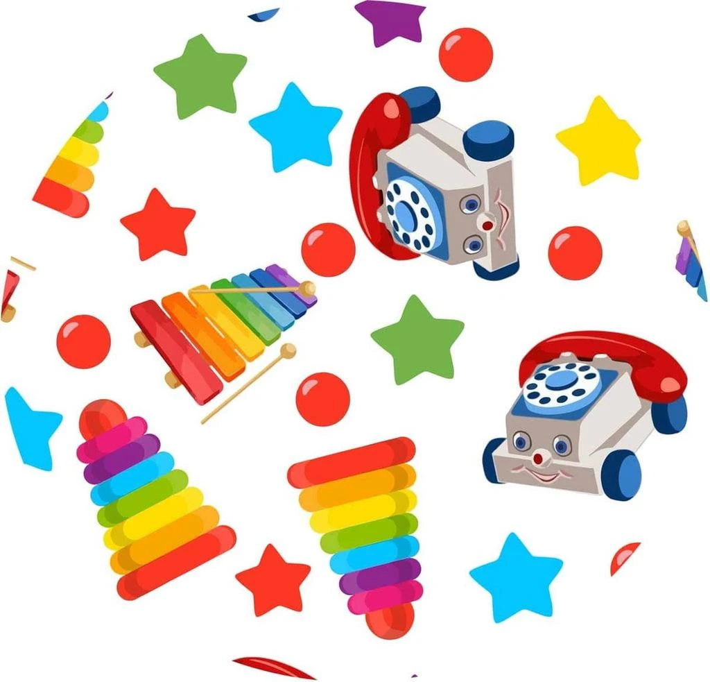 Charlies Project Charlies Project - Kids Vintage Toys Bamboo Blanket 3