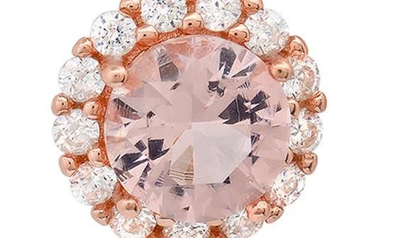 Queen Jewels Sterling Silver CZ Halo Drop Earrings 4